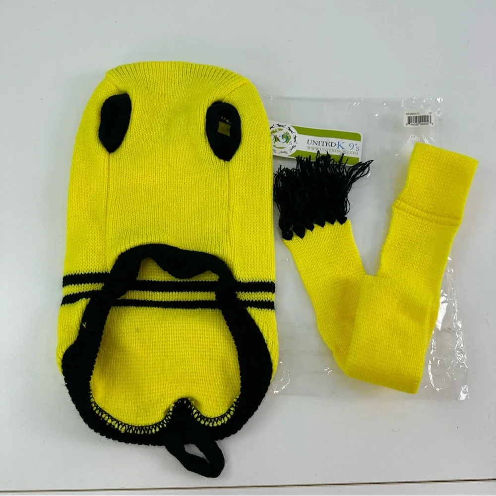 United K9's Lot of Two Yellow and Blue Knit Dog Sweaters Size is 12